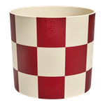 blocks & stripes 15cm dark burgundy`